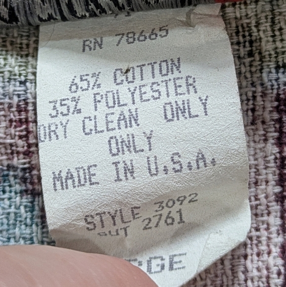 Vintage Cactus Flower Red Yellow Western Aztec Sleeveless Open Vest Cardigan L - Picture 8 of 9